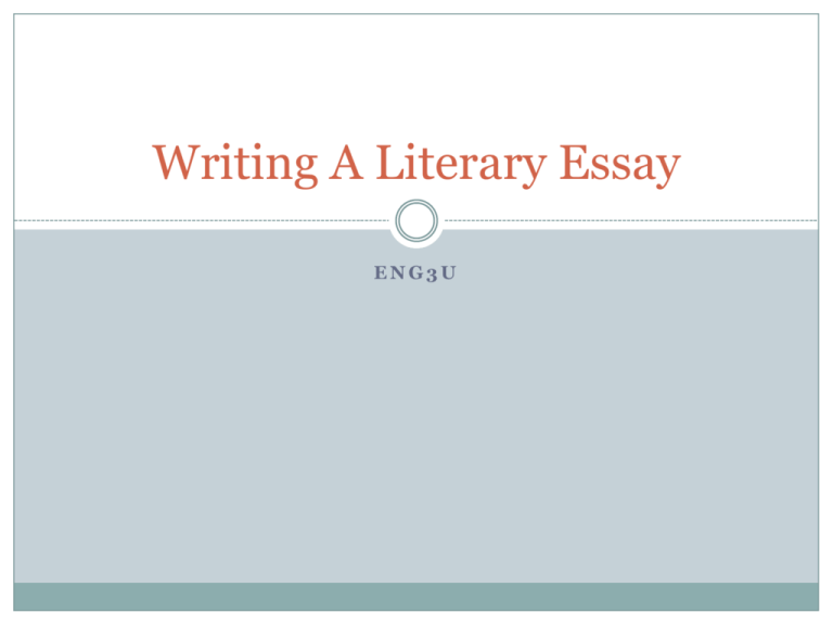 publish literary essay