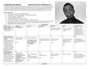 9.11 James Baldwin Unit Plan 2014