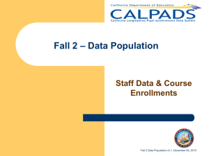 Fall 2 Data Population Presentation Published v2.1 12