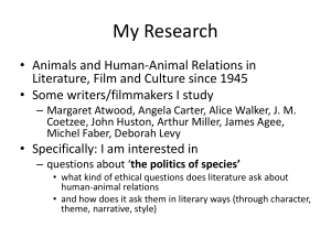 Approaching Animals in Literature