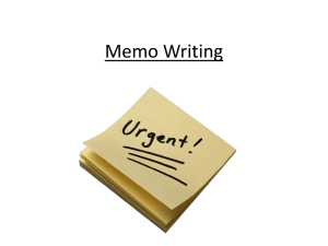 Memo To