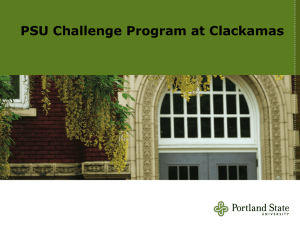 PSU Challenge Program at Clackamas