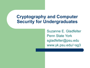 Cryptography and Computer Security for - Rose