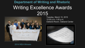 Department of Writing and Rhetoric