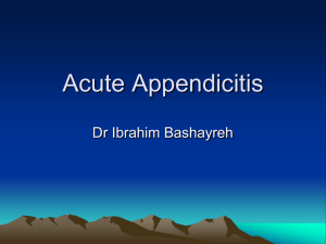 lecture 7: Acute Appendicitis