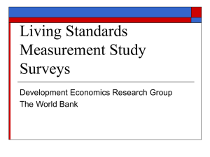 Living Standards Measurement Study Surveys