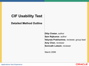 Common Industry Format Usability Testing Checklist