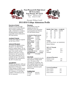 Point Pleasant High School College Admissions Profile