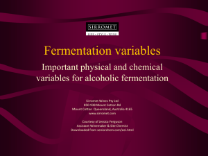 Fermentation Variables ppt