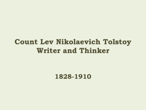 01/03 Lev Tolstoy - University of Ottawa