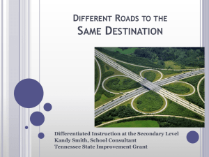 Different Roads to the Same Destination