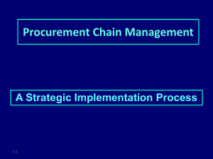 Supply Chain Management