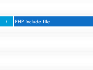 PHP File Input/Output