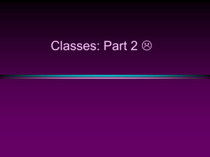 Classes 2