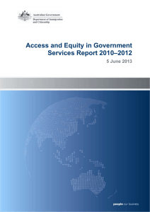 Access and Equity Annual Report 2010-2012