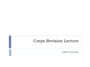 Corps Revision Lecture - Monash Law Students' Society