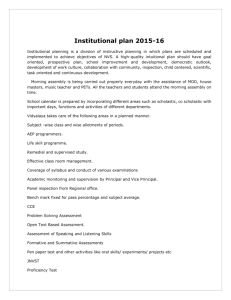 Institutional plan 2015-16 - Jawahar Navodaya Vidyalaya