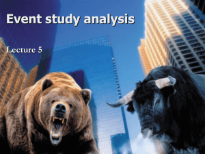5 event study analysis
