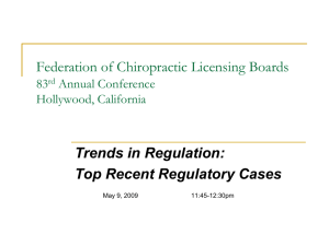 trends in regulation: top recent regulatory cases