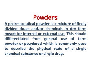 Powders (Archive)