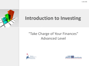 Introduction to Investing PPT