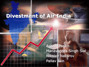 Divestment of Air India - Duke University's Fuqua School of Business