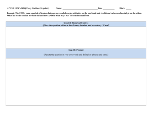 APUSH 1920's DBQ Essay Outline (10 points) Name: Date ______