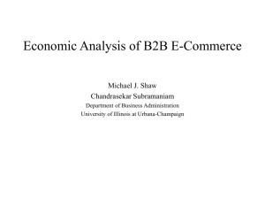 Economic Analysis of B2B Impact - Center for IT and e