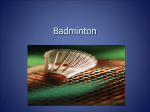 Badminton study guide