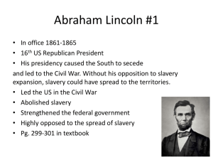 Abraham Lincoln #1 - Faculty Access for the Web