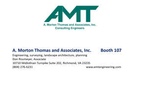 A. Morton Thomas and Associates, Inc. Booth 107 Engineering