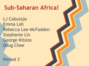 Sub-Saharan Africa!