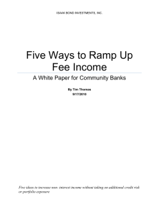 Five Ways to Ramp Up Fee Income