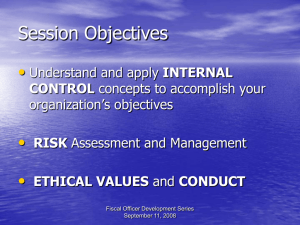 Internal Controls - Financial Management Services