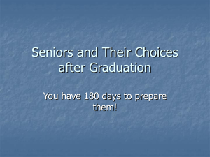 EDUC 661_High School Seniors and Their Choices after
