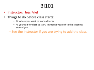 BI101 - Jessica Friel's Website