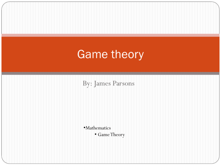 Game Theory