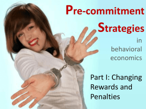 Strategies to change the decision environment
