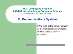 11. Communication Systems