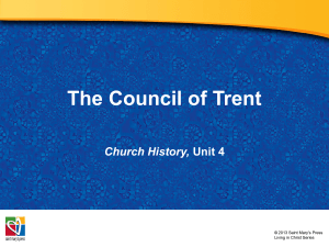 Decisions of the Council of Trent