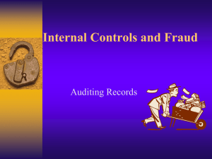 Internal Controls - Brownsville Independent School District