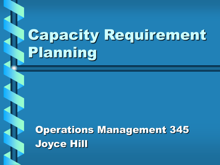 capacity-requirement-planning