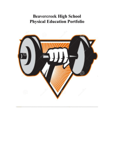 Physical Education Portfolio