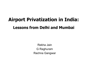 Airport Privatization - Forum of Indian Regulators