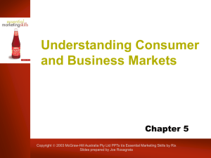Understanding Consumer and Business Markets