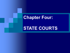 Chapter Four: STATE COURTS