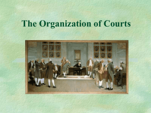 Organization of the Courts