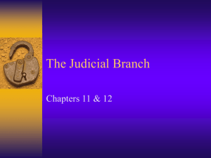 The Judicial Branch - Effingham County Schools