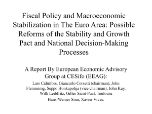 Fiscal Policy and Macroeconomic Stabilization in The Euro Area