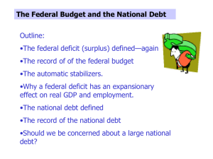 Federal Budget and the National Debt